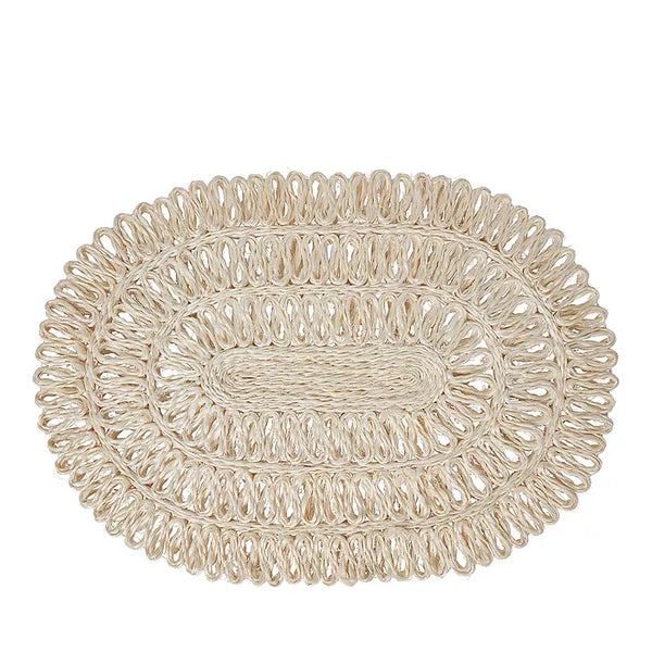 Juliska Straw Loop Oval Placemat