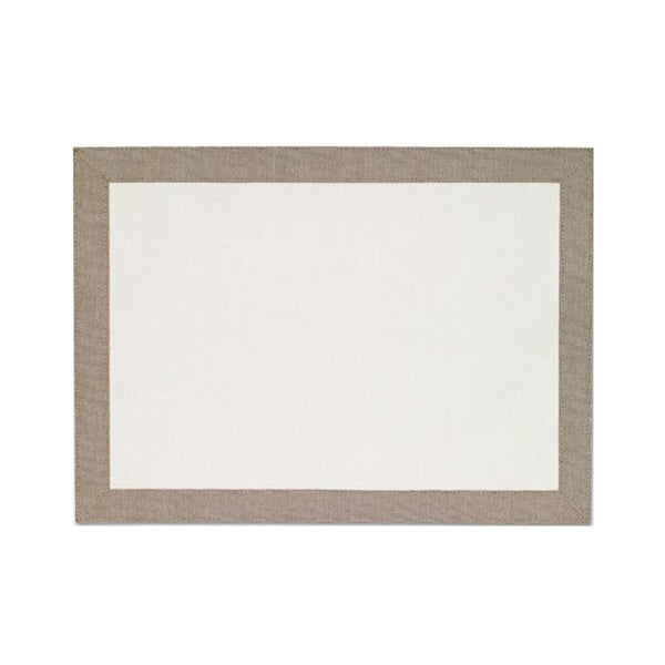 Bodrum Bordino Oatmeal/Ivory Rectangle Placemat