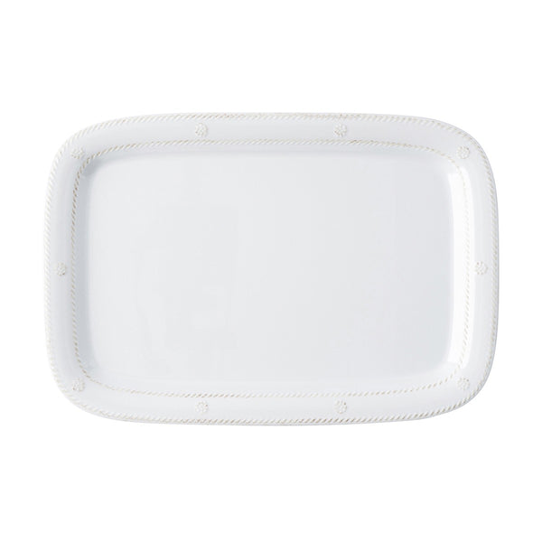 Juliska Al Fresco Berry & Thread Melamine Whitewash Hostess Tray