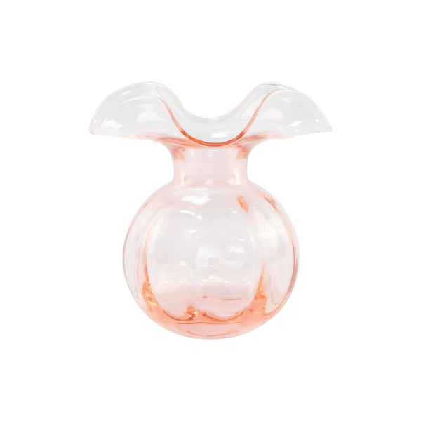 Vietri Hibiscus Glass Pink Bud Vase