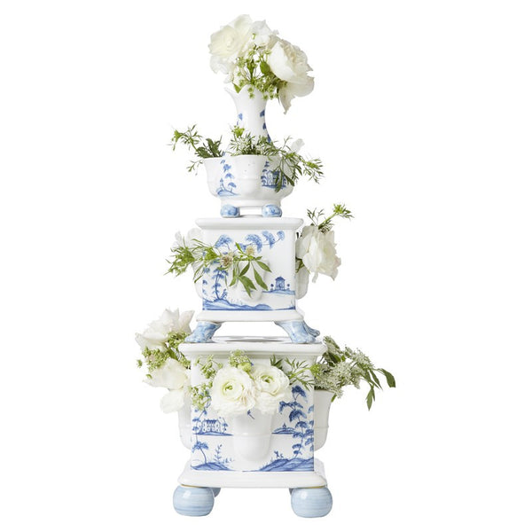 Juliska Country Estate Delft Blue Tulipiere Tower S/3
