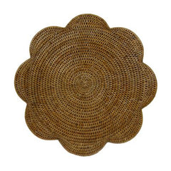 Rattan Scallop Placemat - Caspari