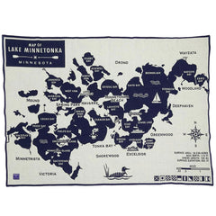 Faribault Lake Minnetonka Wool Throw