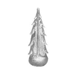 Simon Pearce Vermont Silver Leaf Evergren 10" Tree