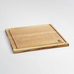 Andrew Pearce Live Edge Medium Cherry Carving Board with Juice Groove