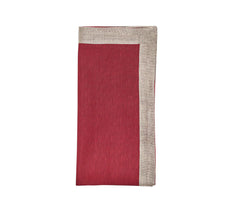 Kim Seybert Dip-Dye Red/Burgundy Napkin