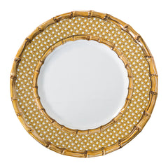 Juliska Bamboo Caning Melamine Dinner Plate - Natural